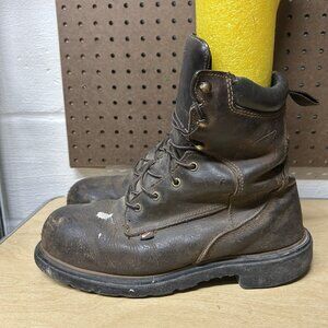 Red Wing 4200 Dynaforce 8” Men's Boot Size 9D Steel Toe Leather Brown